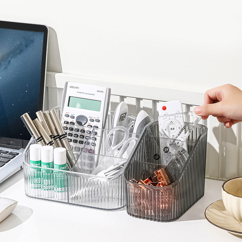 Multi-grid desktop storage box, cosmetic organizer, storage box