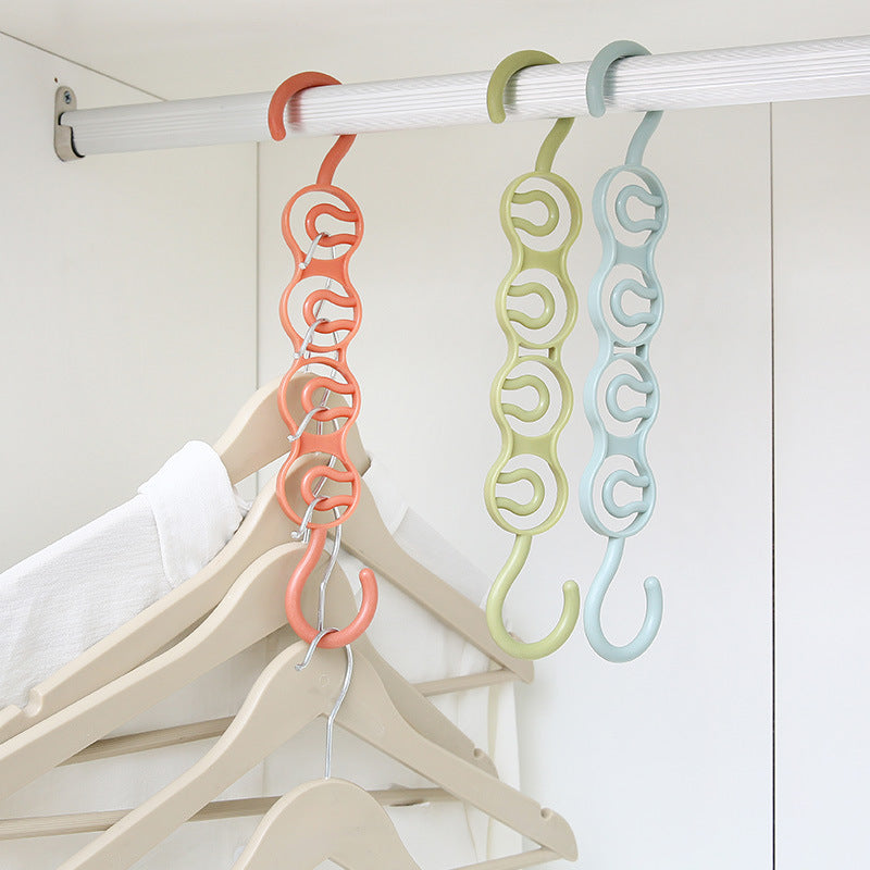Perchero multifuncional de varios niveles con cuatro orificios para ahorrar espacio en el armario, organizador para colgar ropa.