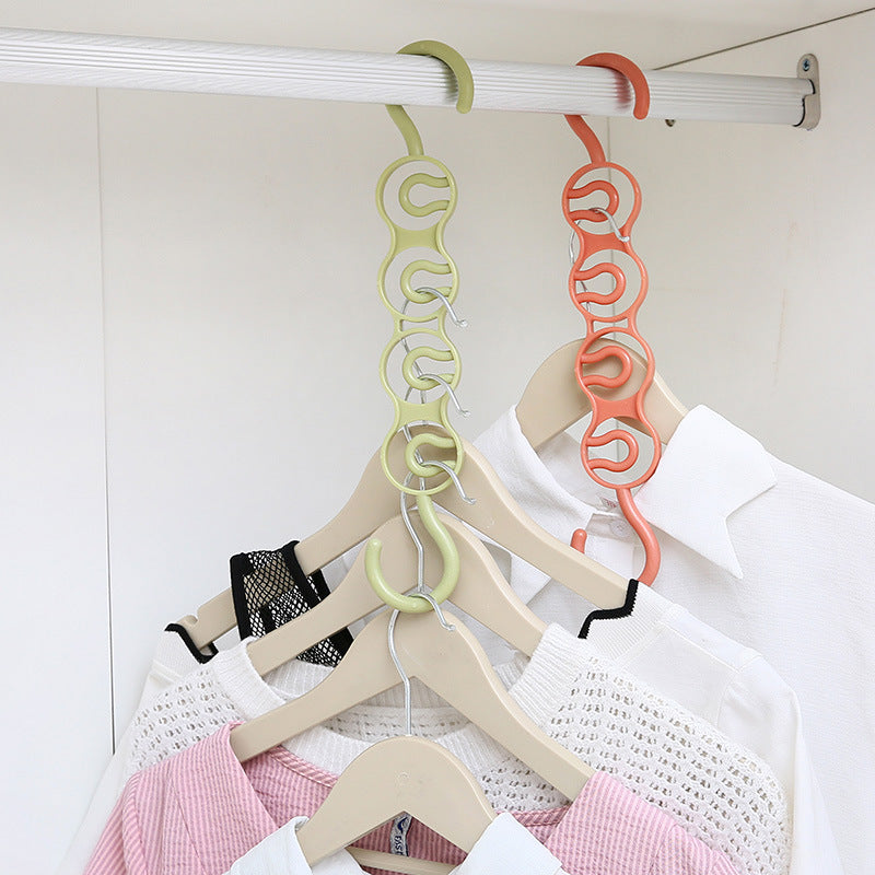 Perchero multifuncional de varios niveles con cuatro orificios para ahorrar espacio en el armario, organizador para colgar ropa.