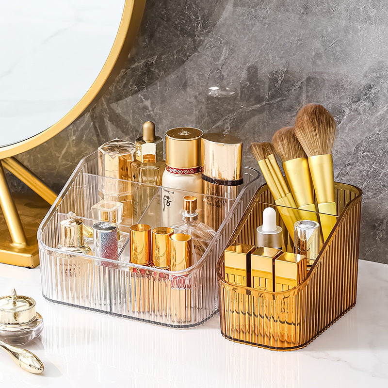 Multi-grid desktop storage box, cosmetic organizer, storage box