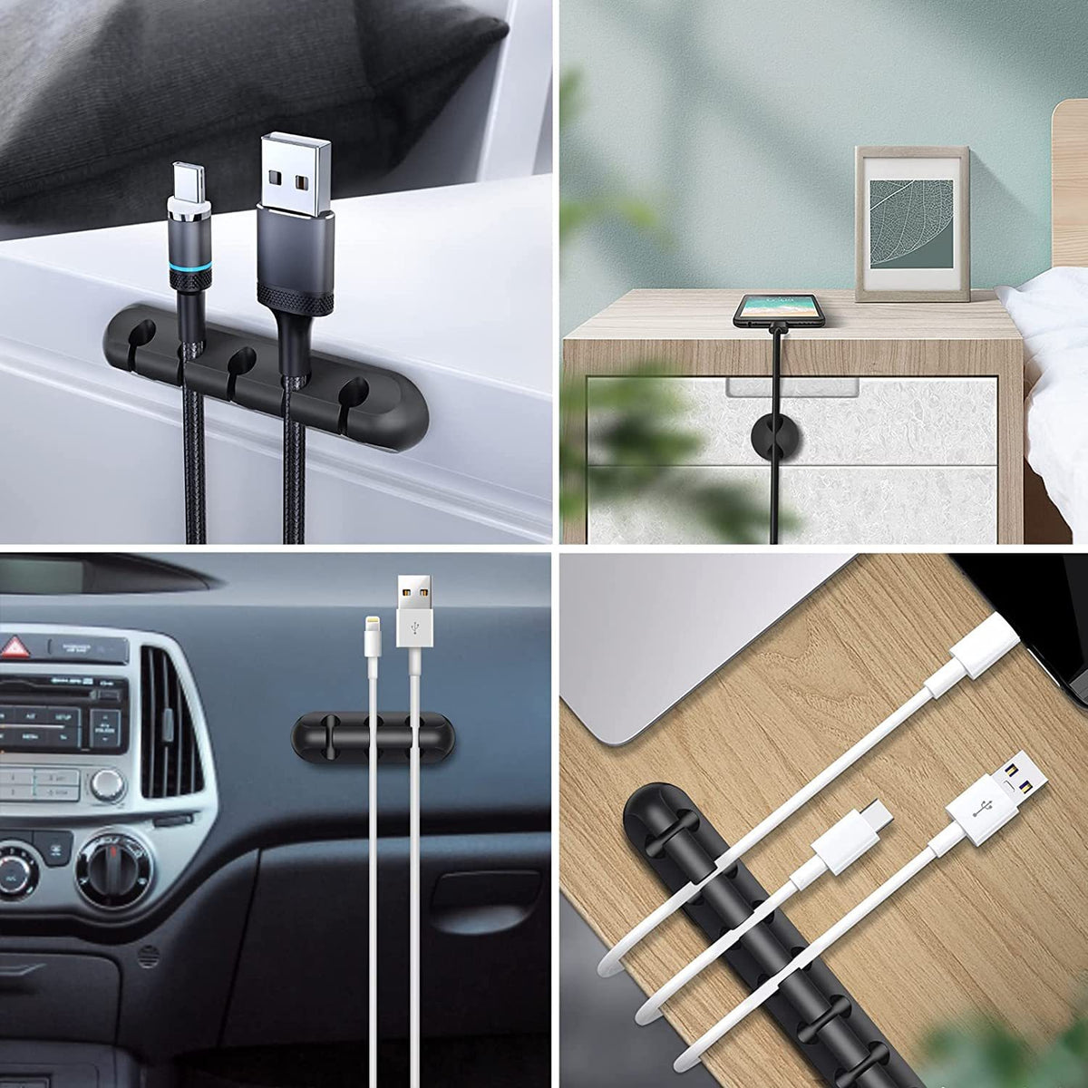 Creative silicone storage hub charging cable organize data cable holder mobile phone desktop cable organizer