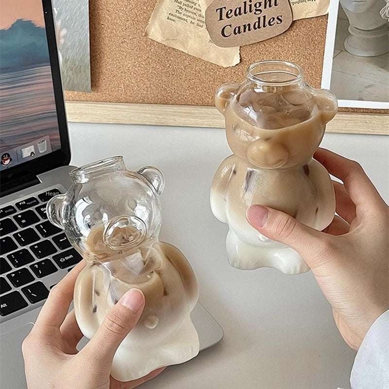 Bear cup coffee cup cartoon glass cup