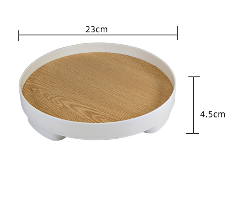 Bandeja de almacenamiento de cosméticos para escritorio, bandeja decorativa para la entrada