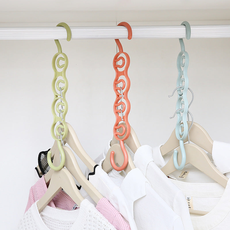 Perchero multifuncional de varios niveles con cuatro orificios para ahorrar espacio en el armario, organizador para colgar ropa.