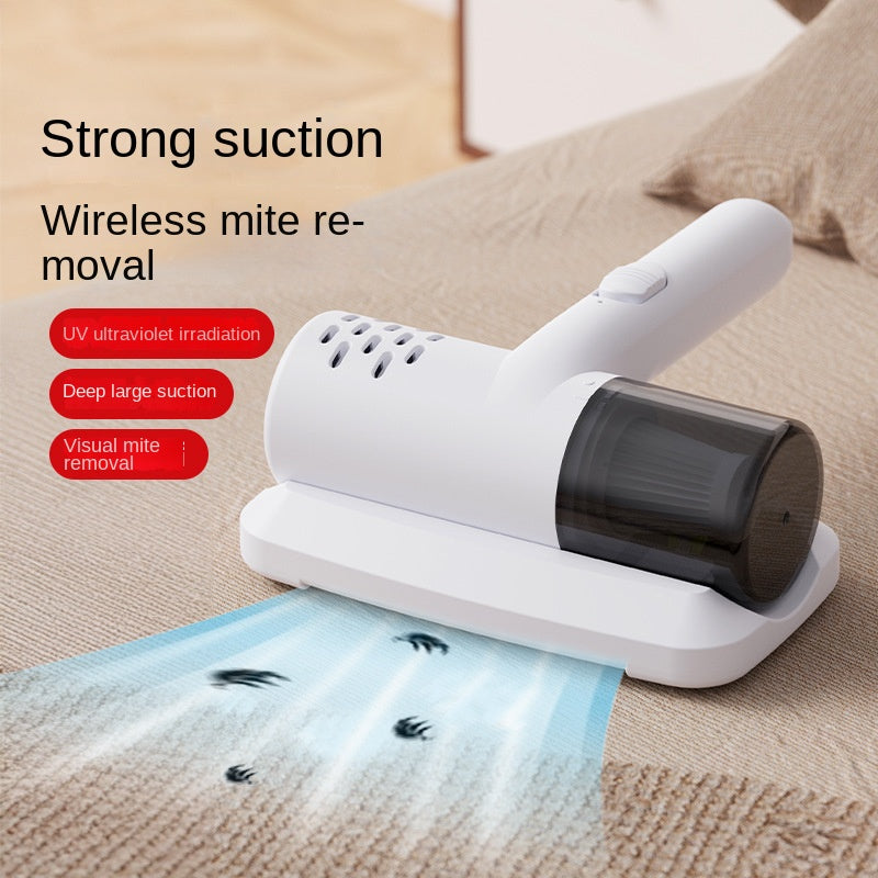 Eliminador de ácaros inalámbrico para el hogar, succión potente, limpiador de ácaros para cama sin cables, eliminador de ácaros compacto