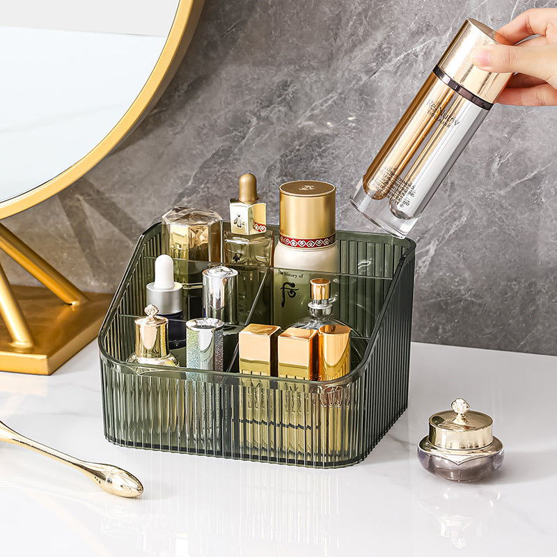 Multi-grid desktop storage box, cosmetic organizer, storage box