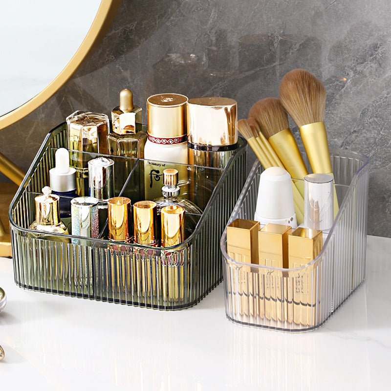Multi-grid desktop storage box, cosmetic organizer, storage box