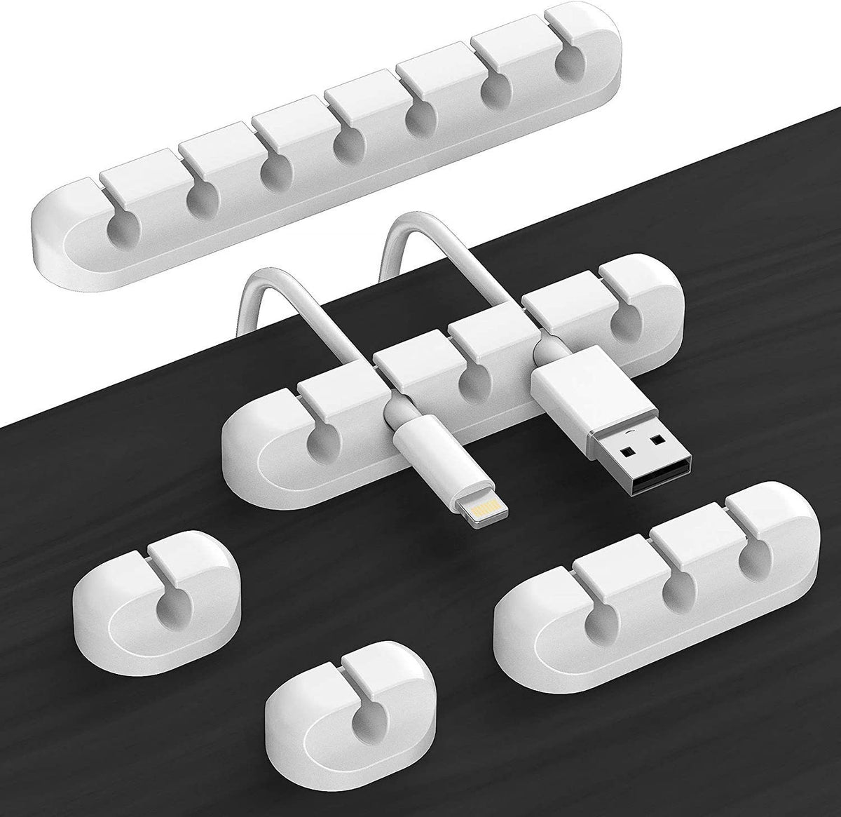 Creative silicone storage hub charging cable organize data cable holder mobile phone desktop cable organizer