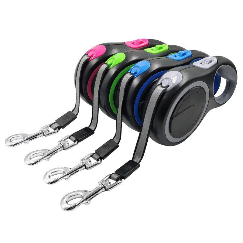 Correa retráctil automática para mascotas, cuerda de alta resistencia para pasear perros, cadena para perros apta para razas medianas y grandes