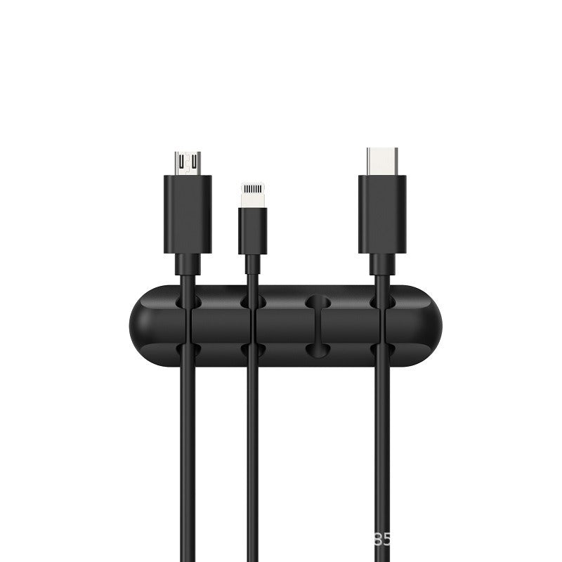Creative silicone storage hub charging cable organize data cable holder mobile phone desktop cable organizer