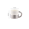 Mug Ins Style Electroplating Cup Creativity Household Ceramic Coffee Cup Office High-Value Companion Gift Cup