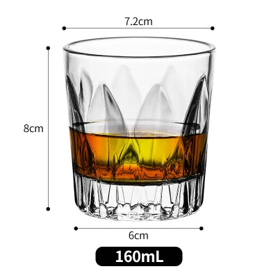 Modische Whiskygläser, Scotch Whisky, Bourbon, Cocktails, RUM, langlebige Whiskygläser