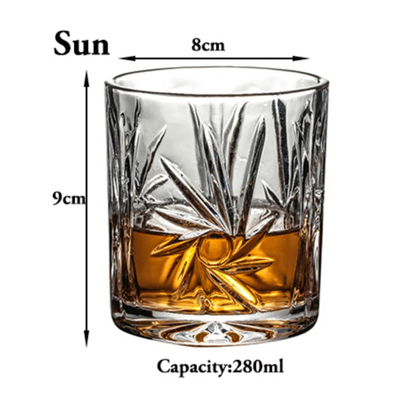 Modische Whiskygläser, Scotch Whisky, Bourbon, Cocktails, RUM, langlebige Whiskygläser
