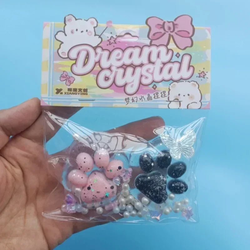 Halloween Dark Starry Sky Series Cat Claw Squishy Fidget Toy Cute Cat Paw Silikon Slow Rebound Pinch Dekompressionsspielzeug