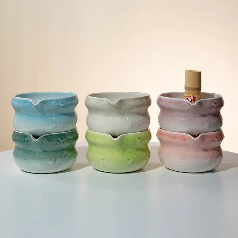 Japanisches Matcha-Tee-Set 8-teilig Keramikschale Bambusbesen Löffel Elektrische Bürste Komplettes Matcha-Starter-Kit für Teezeremonie