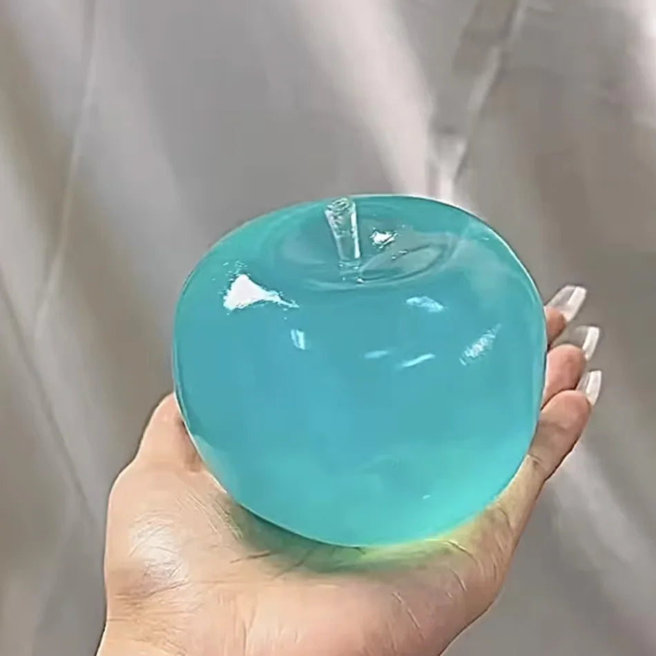 ASMR Apfel-Formbarer Stressball Kokosnussöl Quetschbarer Transparenter Apfel Nicht-Springender Quetschball Sensorisches Spielzeug Stressabbau-Spielzeug