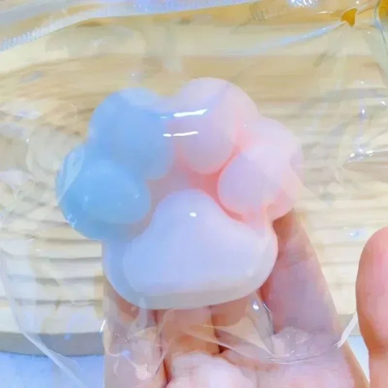 Halloween Dark Starry Sky Series Cat Claw Squishy Fidget Toy Cute Cat Paw Silikon Slow Rebound Pinch Dekompressionsspielzeug