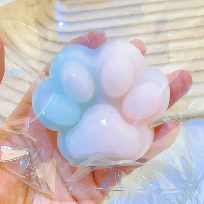 Halloween Dark Starry Sky Series Cat Claw Squishy Fidget Toy Cute Cat Paw Silikon Slow Rebound Pinch Dekompressionsspielzeug