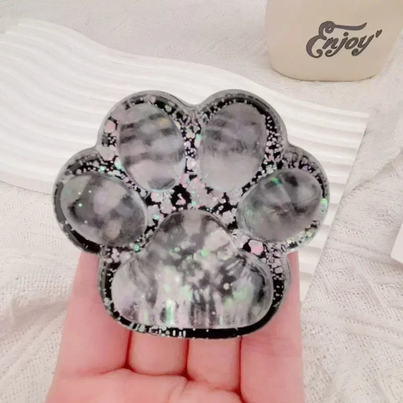 Halloween Dark Starry Sky Series Cat Claw Squishy Fidget Toy Cute Cat Paw Silikon Slow Rebound Pinch Dekompressionsspielzeug