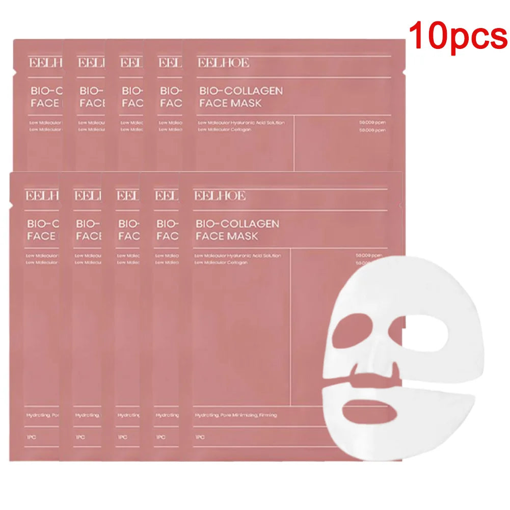 Bio-Kollagen-Gesichtsmaske, feuchtigkeitsspendende Hydrogel-Gesichtsmaske über Nacht, VC Whitening Anti-Aging-Hautpflege, 1/2/5/10/20 Stück