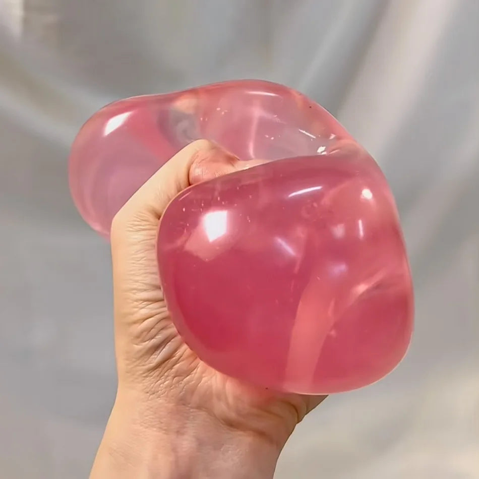 ASMR Apfel-Formbarer Stressball Kokosnussöl Quetschbarer Transparenter Apfel Nicht-Springender Quetschball Sensorisches Spielzeug Stressabbau-Spielzeug