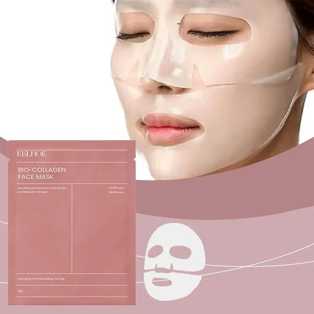 Bio-Kollagen-Gesichtsmaske, feuchtigkeitsspendende Hydrogel-Gesichtsmaske über Nacht, VC Whitening Anti-Aging-Hautpflege, 1/2/5/10/20 Stück