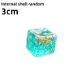 Quetschbare Ozeanmuschel-Würfel Stressbälle Quetschspielzeug Transparente Maltose-Würfel Fidget-Spielzeug für Erwachsene Sensorisches Stressabbau-Spielzeug