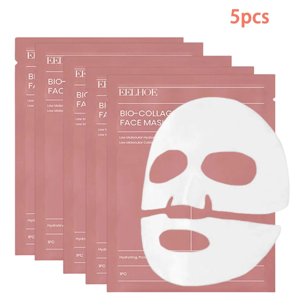 Bio-Kollagen-Gesichtsmaske, feuchtigkeitsspendende Hydrogel-Gesichtsmaske über Nacht, VC Whitening Anti-Aging-Hautpflege, 1/2/5/10/20 Stück