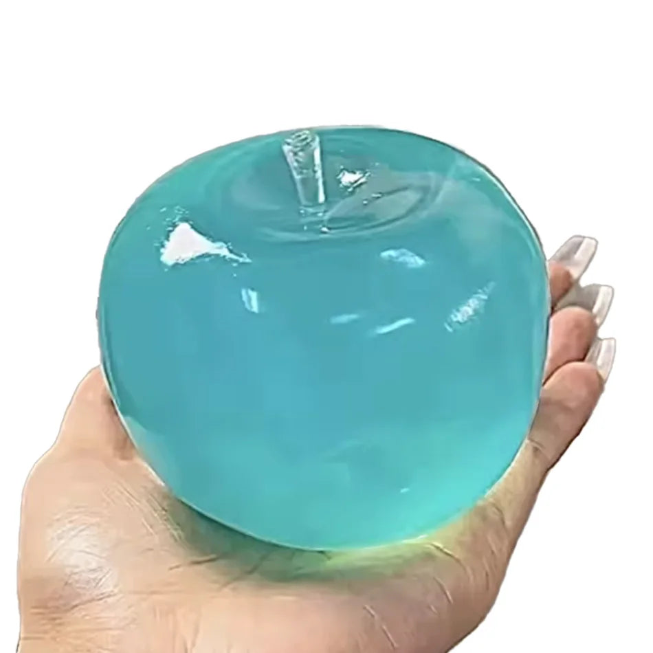 ASMR Apfel-Formbarer Stressball Kokosnussöl Quetschbarer Transparenter Apfel Nicht-Springender Quetschball Sensorisches Spielzeug Stressabbau-Spielzeug