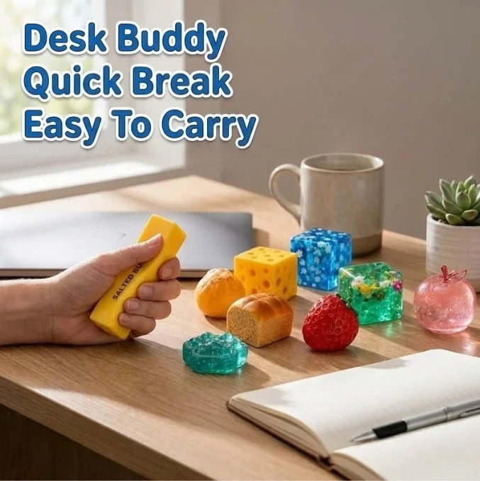 8 Stück/Box Zufällige Farbe Maltose-Gefülltes Squishy-Spielzeug Langsam aufsteigend Stressabbau Sensorisches Fidget-Dekompressions-Blindbox-Geschenk Ornamente