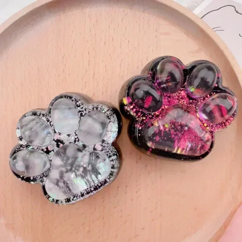 Halloween Dark Starry Sky Series Cat Claw Squishy Fidget Toy Cute Cat Paw Silikon Slow Rebound Pinch Dekompressionsspielzeug