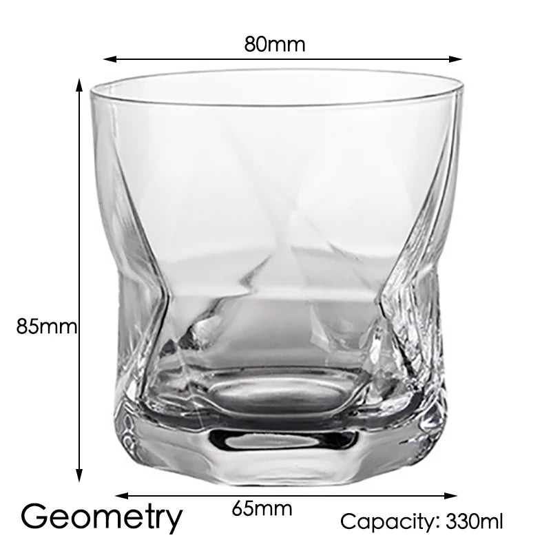 Modische Whiskygläser, Scotch Whisky, Bourbon, Cocktails, RUM, langlebige Whiskygläser